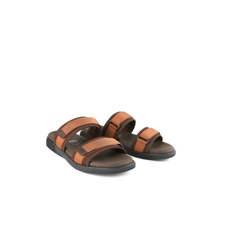 SANDAL SLIDE PLAYBOY PRIA ORIGINAL CASUAL BRANDED ASLI COKLAT PL43