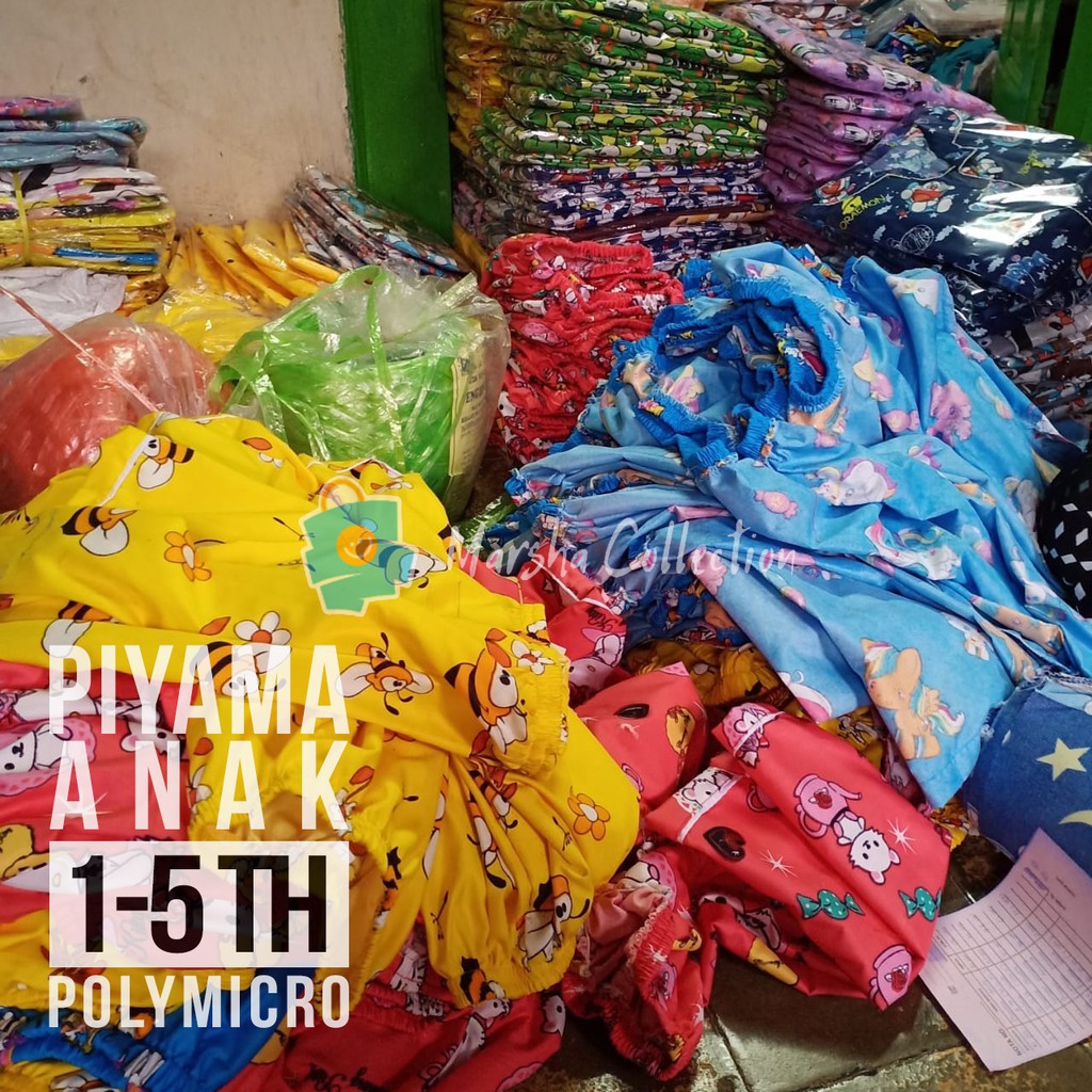 Grosir Piyama Anak 1-5 TH Langsung Konveksi Free Ongkir
