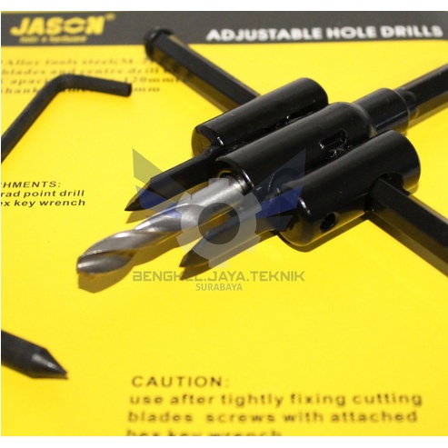 Mata Bor Kayu / Adjustable Circle Hole Cutter JASON (371-123)