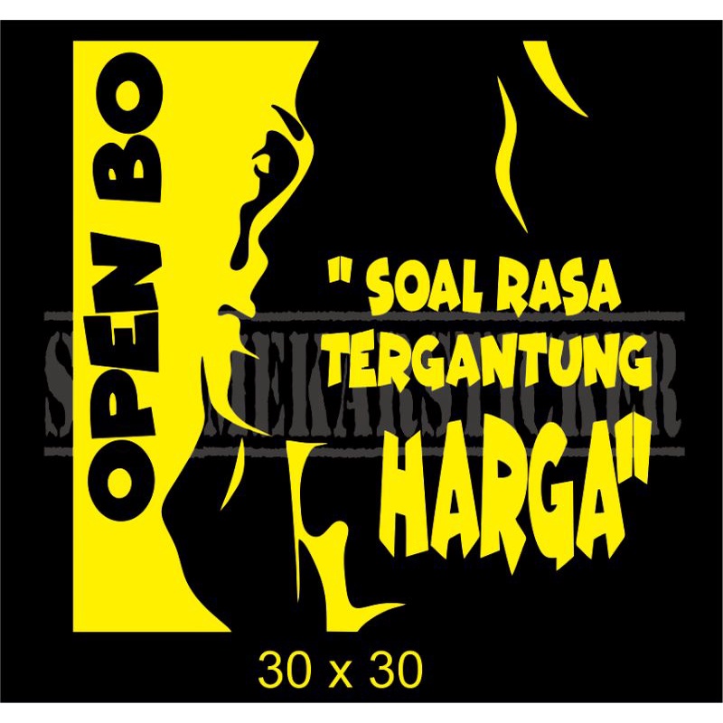 STIKER MOBIL STICKER KATA KATA BUAT BAK TRUCK PICK UP L300 KACA SAMPING TRUCK PICK UP