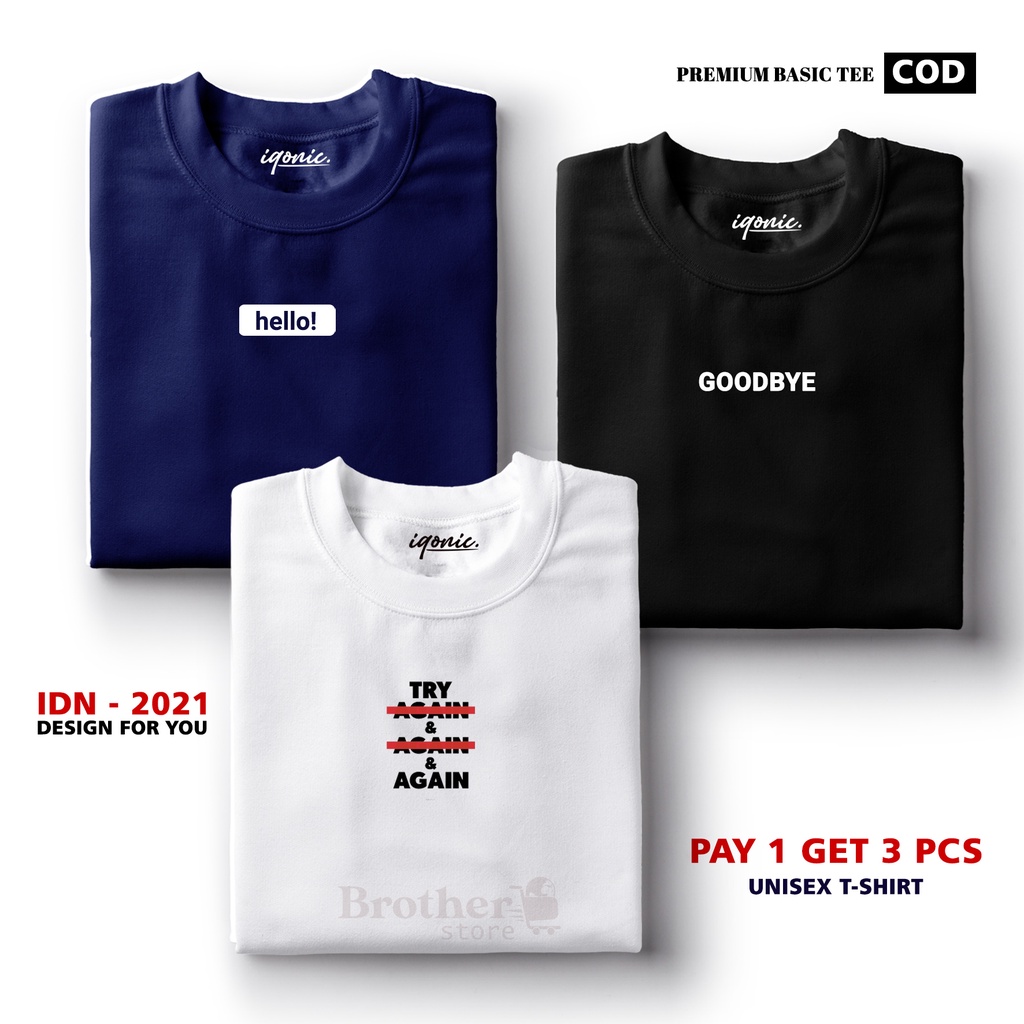 BUY 1 OR 3 PCS ( PROMO COD ) BROTHER STORE / Kaos Distro100% Catoon Combed 30s / ArticelHTG
