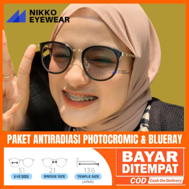 Paket Kacamata 9228 Lensa Antiradiasi Photocromic,Gratis Lensa Blueray,Kacamata Antiradiasi,Kacamata Korea