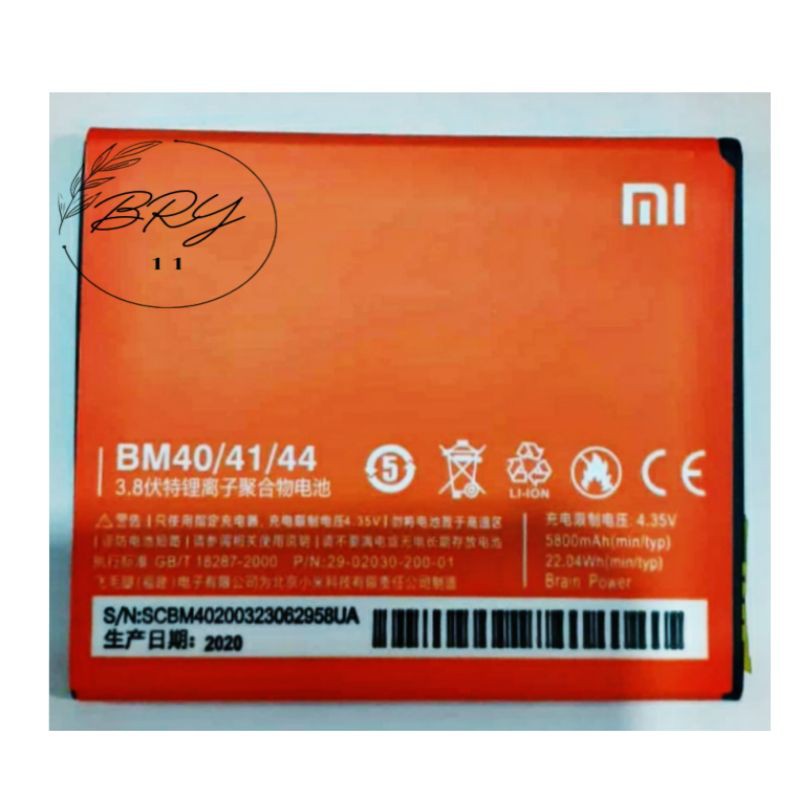 Batre Battery Baterai hp Xiaomi MI BM40/41/44