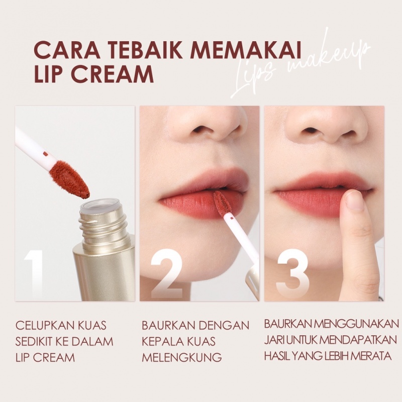 FOCALLURE Air Mist Lip Cream Velvet Matte Long-lasting Silky-Smooth Waterproof Lipstik fa344