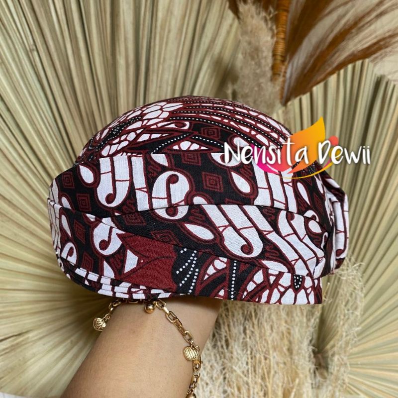 Blangkon Solo Jarik - Parang Garuda Coklat