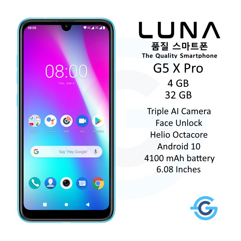 Luna G5 X Pro 4/32 GB 4GB 32GB Garansi Resmi Indonesia