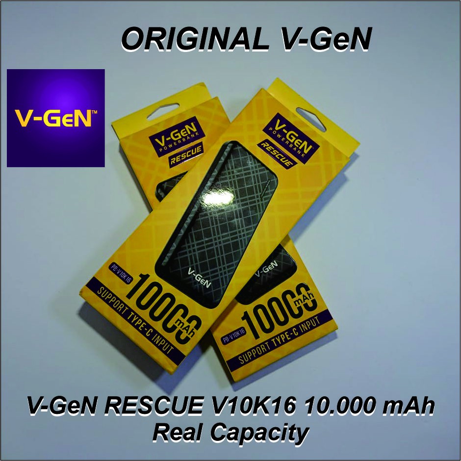 Powerbank V-GeN RESCUE V10K16 10000 mAh Original