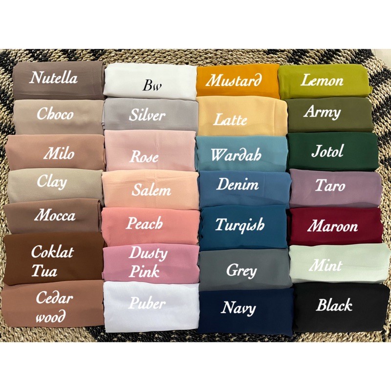 JILBAB KERUDUNG PASHMINA CERUTY BABYDOLL PANJANG 180