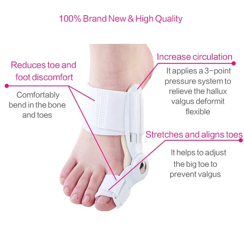 INSOLE KAKI BUNION DAN HALLUX VALGUS CORRECTOR KAKI BUNION INSOLE JARI KAKI BENGKOK TERAPI BUNION SPLINT