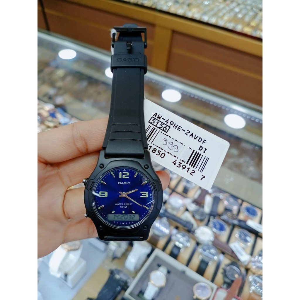 JAM TANGAN CASIO AW-49HE-2AVDF ORIGINAL