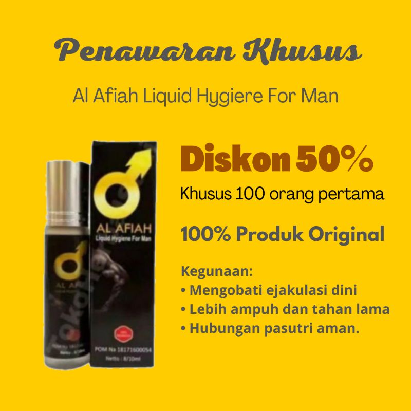 AL AFIAH ORIGINAL Obat Kuat Sex Oles Pria Tahan Lama