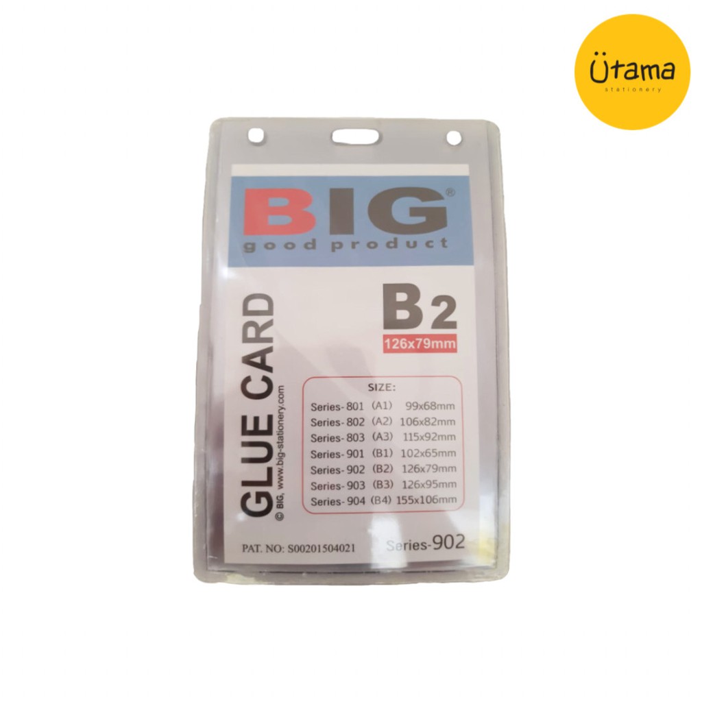 

ID Card Case BIG B2 (Portrait/Vertikal)/Plastik ID Card/Name Tag Holder/Nametag