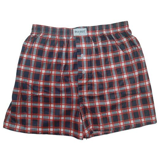 pqd-04 Boxer Pria Stronghold Bruss Motif Kancing Cotton Soft ,