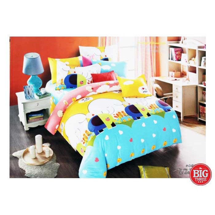 MAJESTY Bedcover + Sprei 180x200 Katun Taiwan motif TIGER LOVER - BC King Size 180 anak cowok lucu