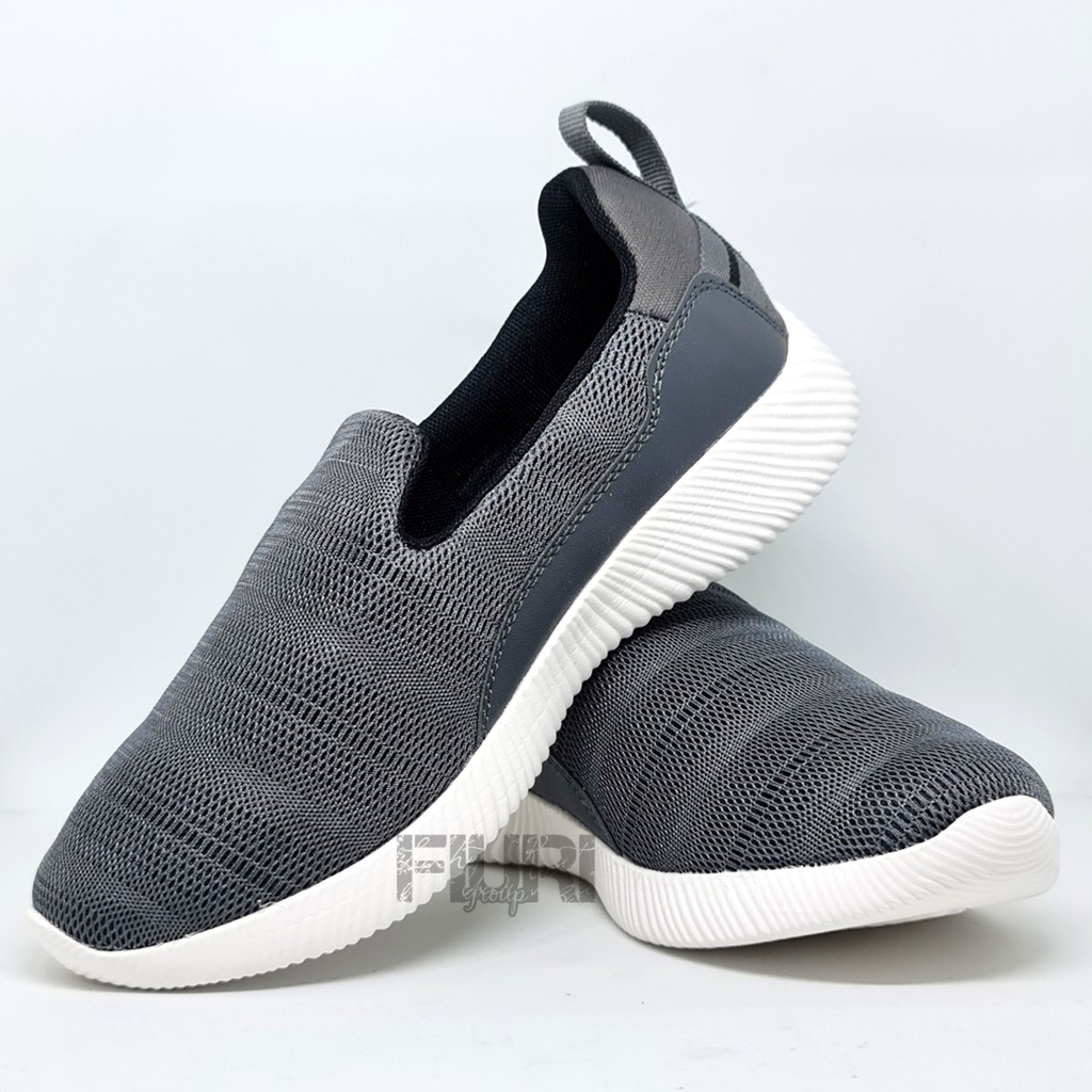 FIURI - Ardiles Original - Cagiva Abu-Abu 39-44 - Sepatu Olahraga Pria - Sepatu Slip On Pria Cowok - Sepatu Jogging Senam Lari  Laki-Laki - Sepatu Santai Cowok Pria - Sepatu Sekolah - Sepatu Sneakers Pria - Sepatu Kets Pria - Sepatu Promo Murah