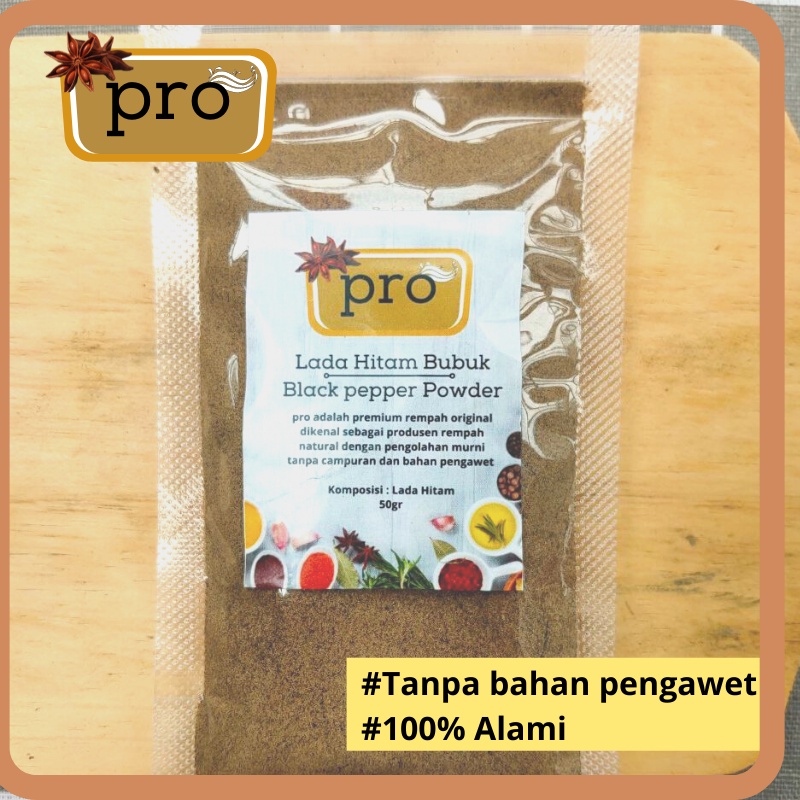 

Lada Hitam Bubuk Premium Bumbu Dapur / Black Pepper Powder