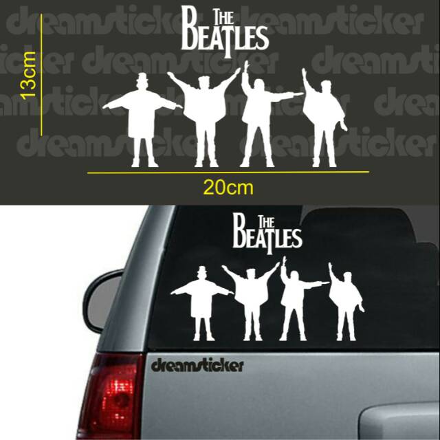 

Sticker Stiker Musik Band The Beatles Help