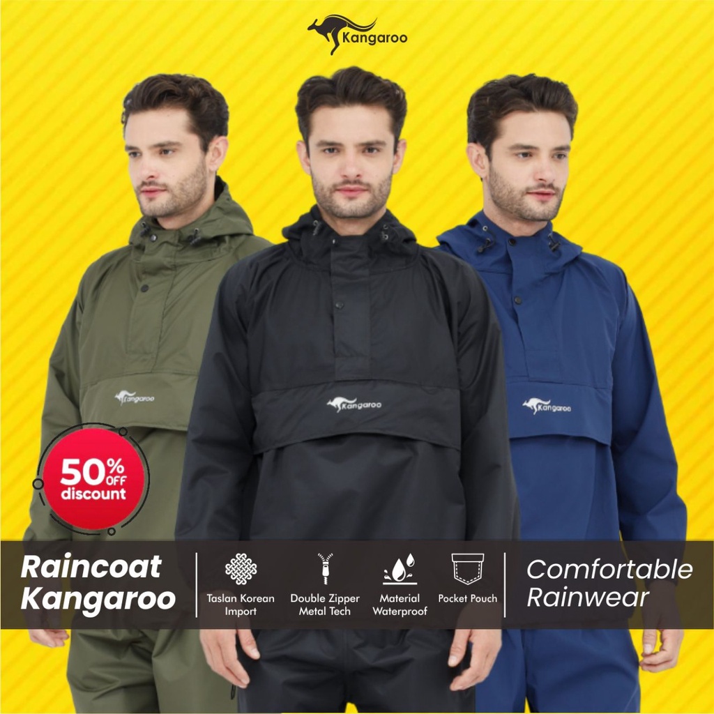 Jas hujan KANGAROO RAINCOAT Jas hujan kangguru Jas Hujan Setelan Jas Hujan Dewasa Mantel Hujan Jas Hujan Saku Kangguru Jas Hujan Anti Bocor Jas Hujan Raincoat Taslan Jas Hujan Anti Bocor Jas hujan Mantel Kangguru Jas Hujan Praktis Jas Hujan Simple