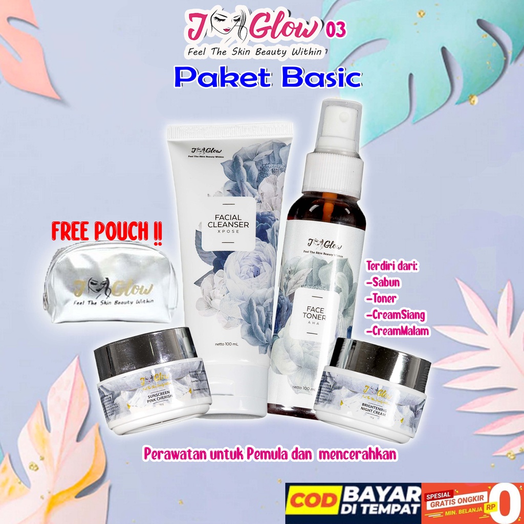 JGLOW PEMULA JGLOW BASIC CREAM J GLOW PERAWATAN KULIT SENSITIF JGLOW ACNE KECANTIKAN JGLOW SERANG