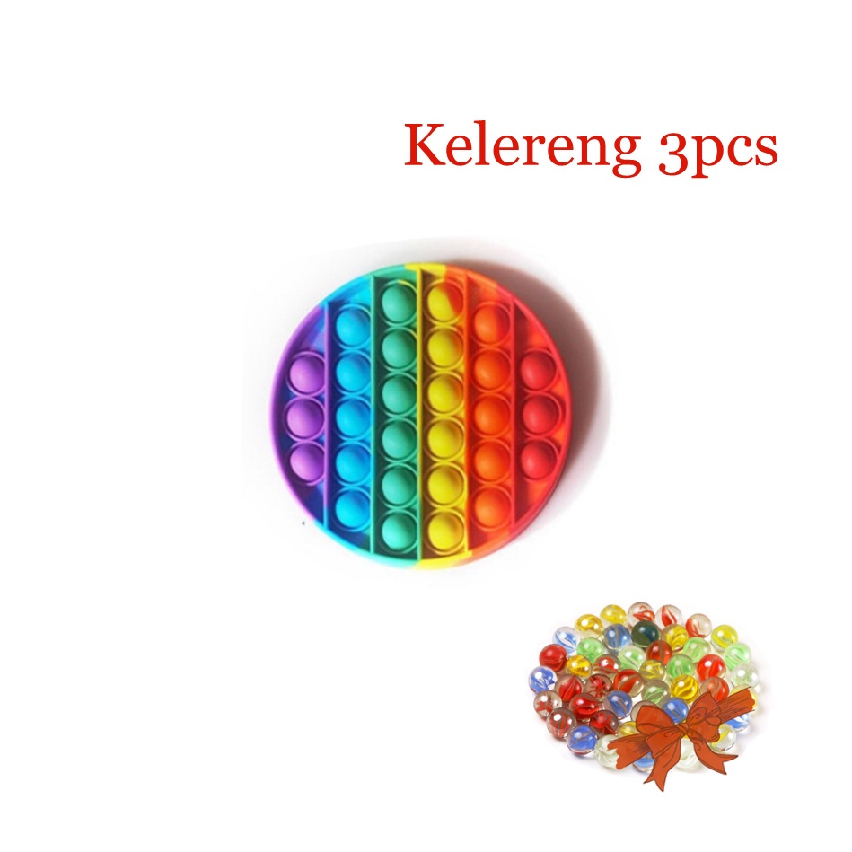 Diskon ! POP IT MURAH RAINBOW UNICORN fidget push Pop Its Fidget Toy Push bubble kids POPIT