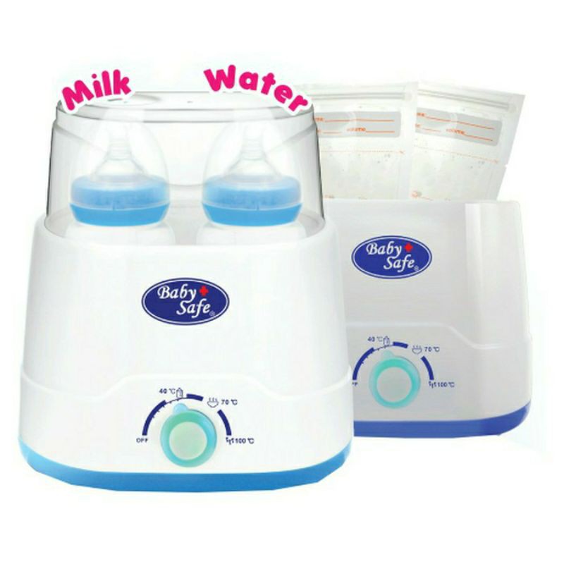 Baby Safe Twin Bottle Botol Warmer &amp; Sterilizer LB216 - Penghangat Asi dan Steril Botol Bayi