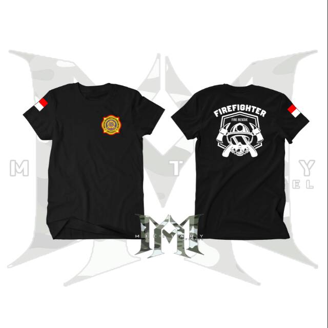 T-shirt fire fighter/baju fire fighter/kaos fire fighter