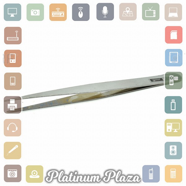 Pinset Lurus Stainless Steel Laboratorium - GOOI TS-12 - Silver`7LM18D-