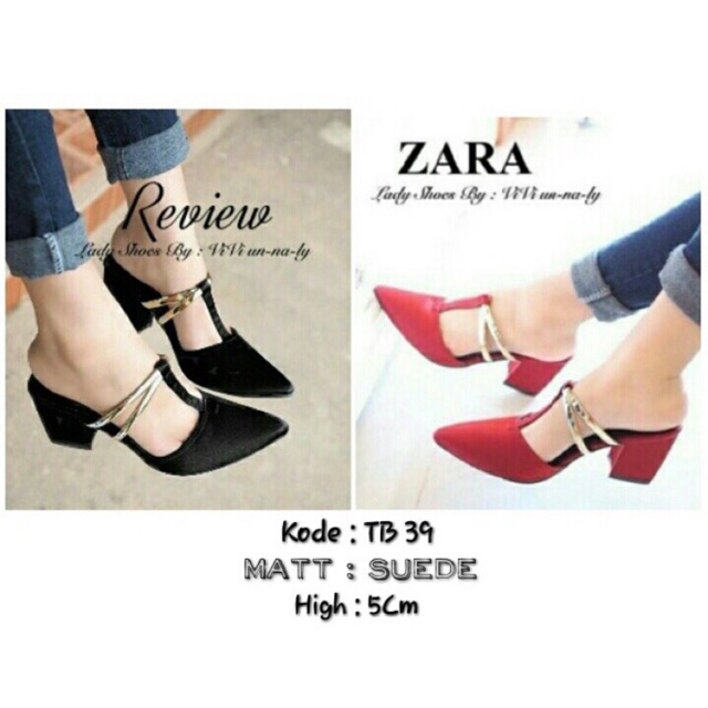 Heels hitam zara