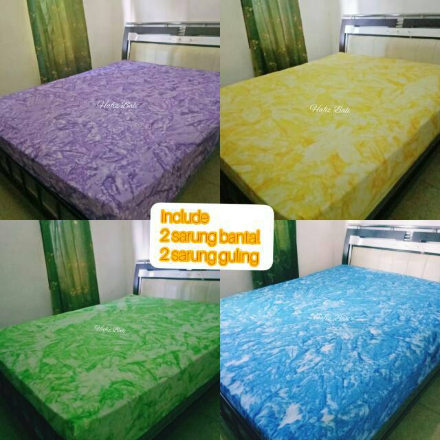 Sprei Bali katun tiedye Murah Motif Kriwil
