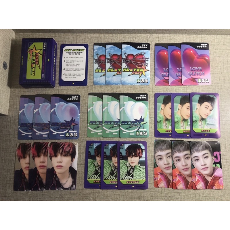 NCT DREAM Glitch Mode Pop Up Store MD - Matching Card Game set member set