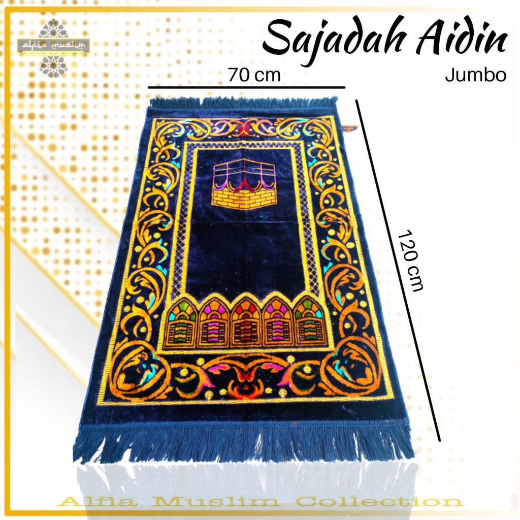 Sajadah AIDIN JUMBO Sejadah Ukuran 70 x 120 Made in Turkiye