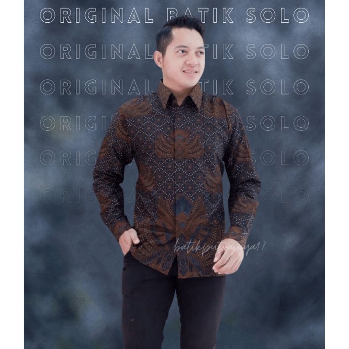 Kemeja Batik Pria Lengan Panjang Modern Premium Slim Fit KEEPYARSOGAN