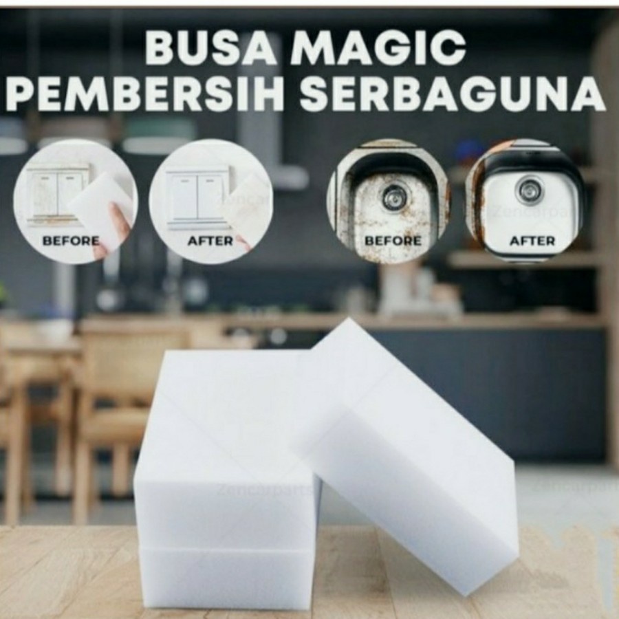 Spon Busa Ajaib Magic Sponge Pembersih Serbaguna Nano Spon Rub Eraser