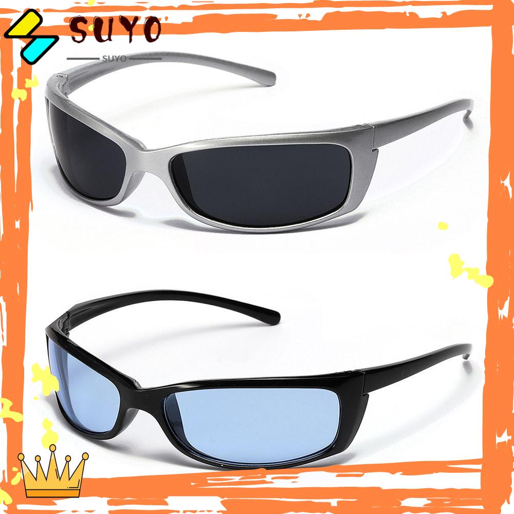 Suyo Kacamata Futuristik Warna Silver Untuk Olahraga