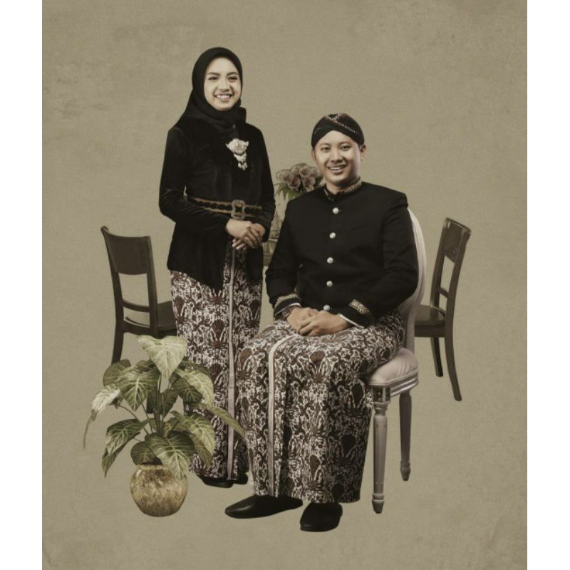 Baju Prewed INSTAN / Baju Couple / Baju Adat Jawa - JOGJA (FREE BENGGOL BESKAP)