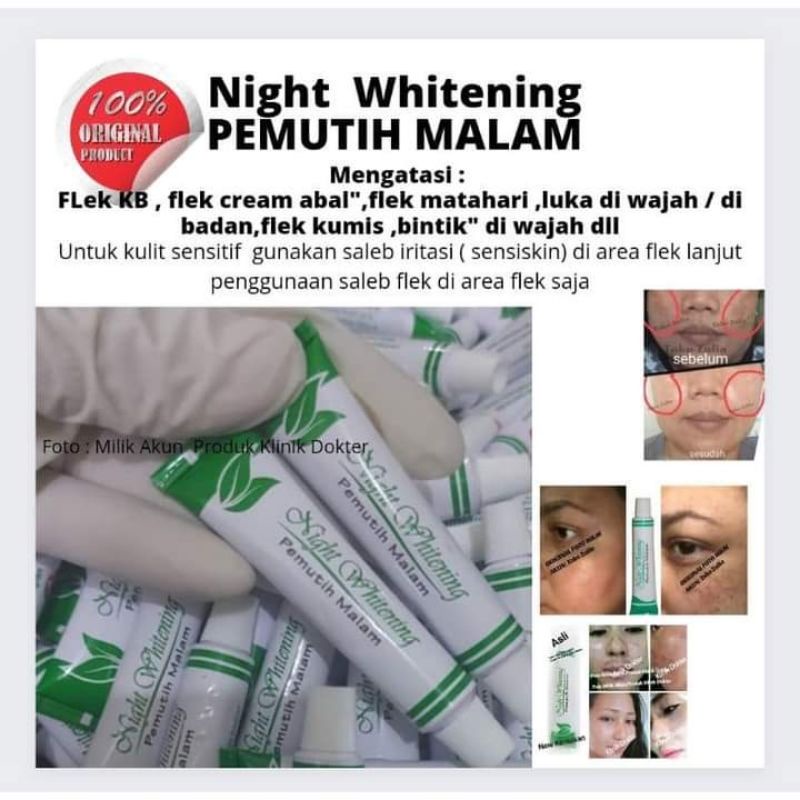 Salep flek Night Whitening dr. Liz