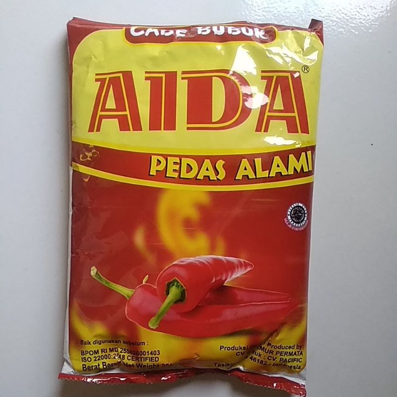 

~MOS~ Cabe Bubuk Aida Pedas Alami 250 g. Cabe Serbuk. Bumbu Tabur. Bumbu Masak. Bumbu Pedas. Cabe Alami