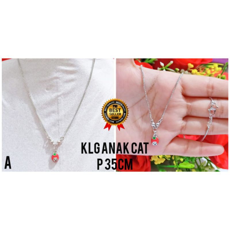 Kalung anak motif kepala hello Kitty murah