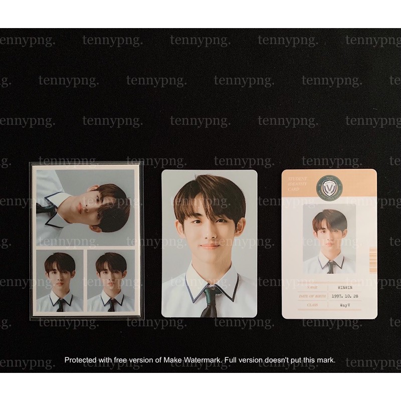 [BOOKED] PHOTOCARD PC ID CARD NCT WAYV WINWIN B2S BACK TO SCHOOL KIT BTSK