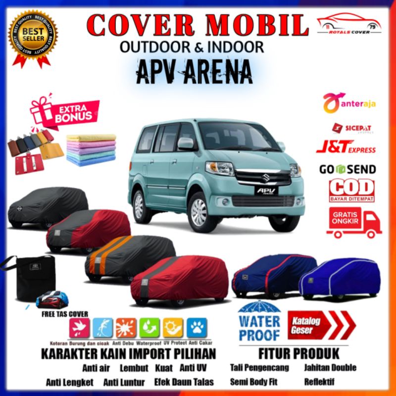 Sarung Body Car Cover Mobil APV Arena Touring / Tutup Mantel Suzuki APV 2004, 2005, 2006, 2007, 2008