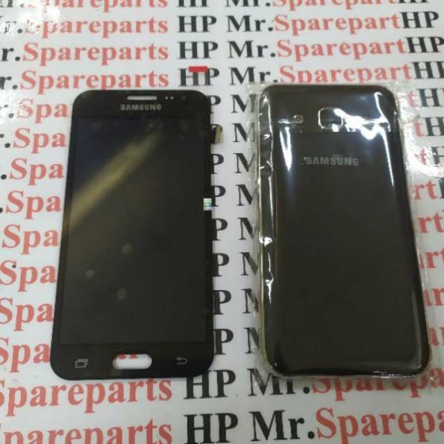 LCD TOUCHSCREEN PLUS CASING FULLSET SAMSUNG J200 J2 2015 ORIGINAL CONTRAS