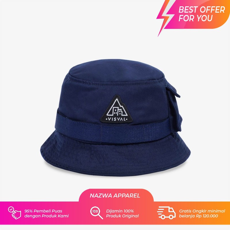 TOPI VALO BUCKET HAT VISVAL NAVY