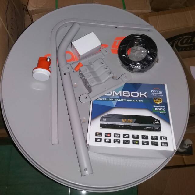 PARABOLA MINI 75cm NINMEDIA RECEIVER NEW LOMBOK MMP BEBAS BULANAN
