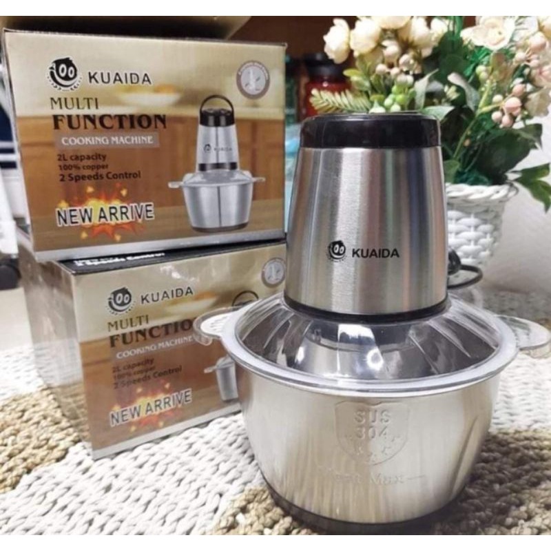 BLENDER DAGING STAINLESS STEEL KUAIDA BLENDER MULTIFUNGSI OTOMATIS