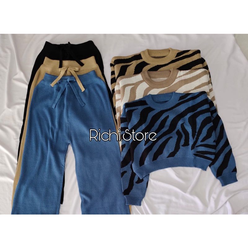 ONE SET KULOT ZEBRA