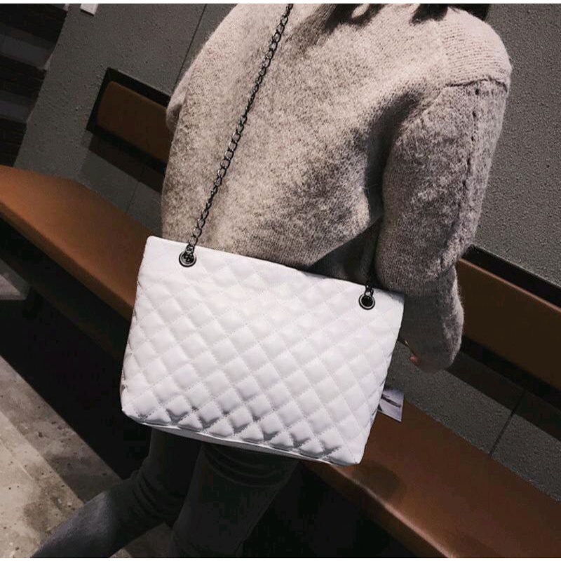 GTB - TOTE BAG BESAR Rantai / Araceli Tas selempang Bordir wanita / Tas Slempang Wanita /