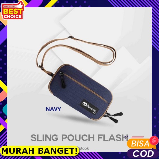 Tas Selempang Slempang Pria Wanita Sacoche Distro Casual Original Branded Neck Bag Pouch Flash Sling