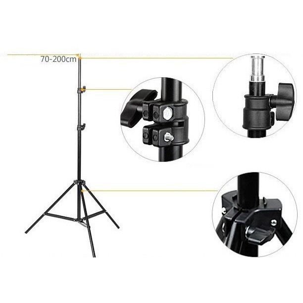 Light Stand Tripod 2 meter Kaki lampu studio - Lighting Flash speed lite stand