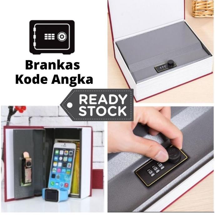 Brankas Besi Kode Peyimpan Uang Model Buku