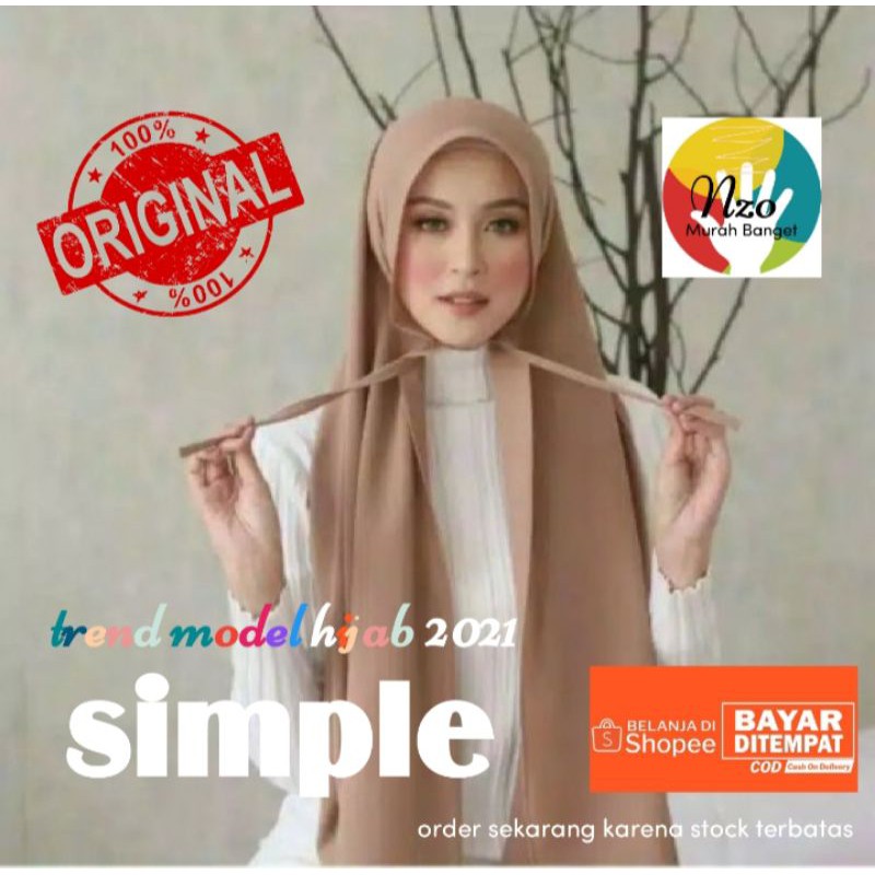 Hijab Pashmina 2021Hijab model 2021 Hijab Trend Model 2021 Hijab Trend 2021 Ukuran 175 x 75 cm
